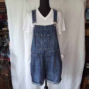 NWT Gap Short Overalls Sz M